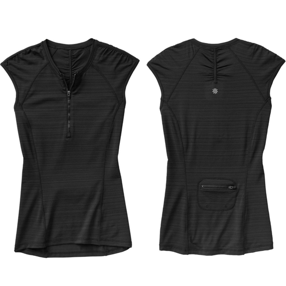 Athleta Tops - Athleta Pacifica UPF Black Sleeveless Tank